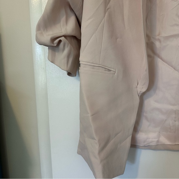 Babaton Open Front Lined Blazer Womens Medium Cream - Picture 2 of 7